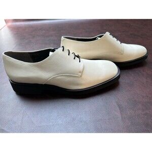 NEW Robert Clergerie Men’s Oxford White Leather Dress Shoe EU44 Size 11
